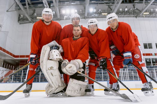 Hockey coaching legends in action