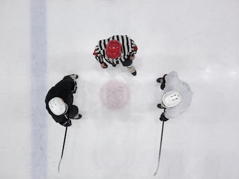 hockey game strategy diagram