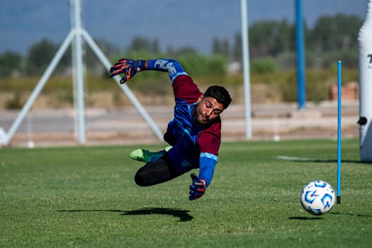 goalie making a save