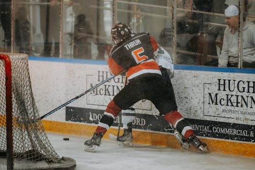 exciting hockey game moment